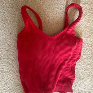 Red Cute Crop Top
